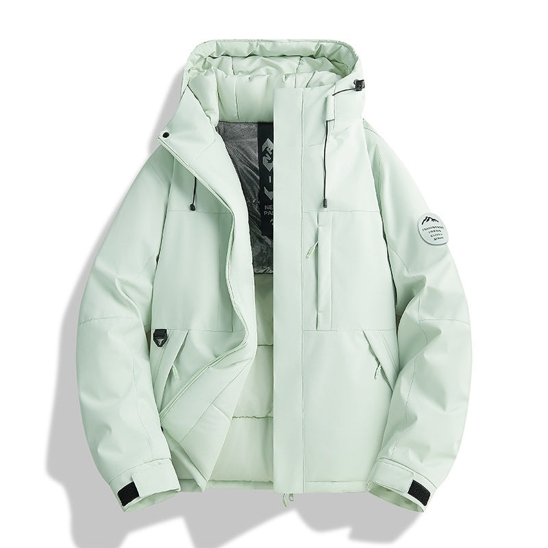 Damen Wattierte Winterjacke mit Kapuze, wasserabweisend und winddicht Echoarchiv