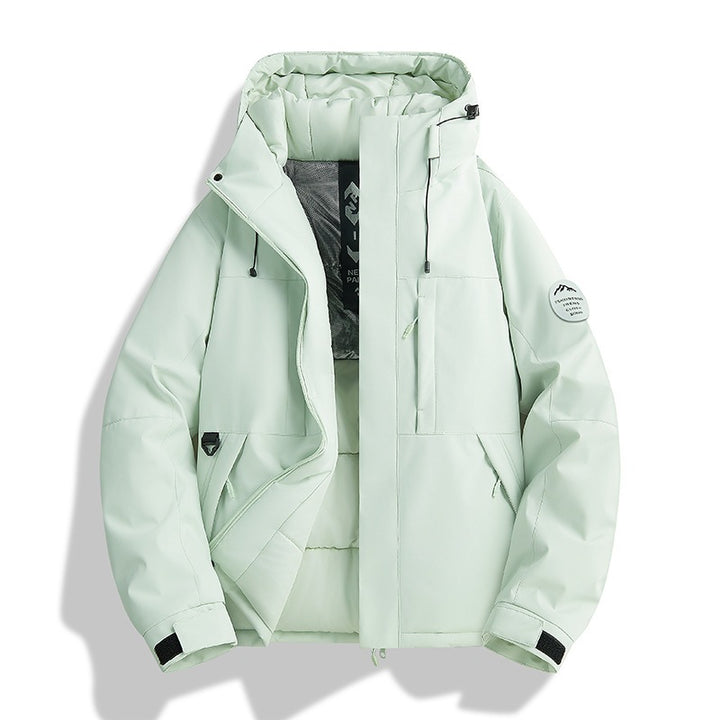 Damen Wattierte Winterjacke mit Kapuze, wasserabweisend und winddicht Echoarchiv