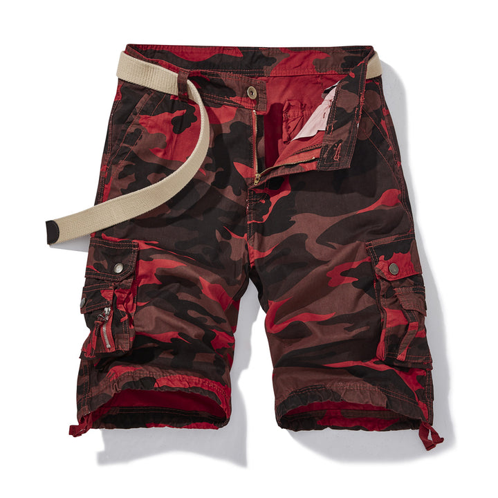 Herren Cargo-Shorts mit vielseitigen Taschen und verstellbarem Bund Echoarchiv