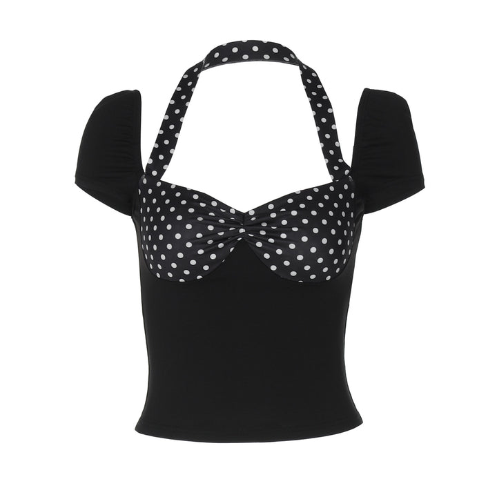 Damen Polka-Dots Top mit Raffungen Echo Archiv