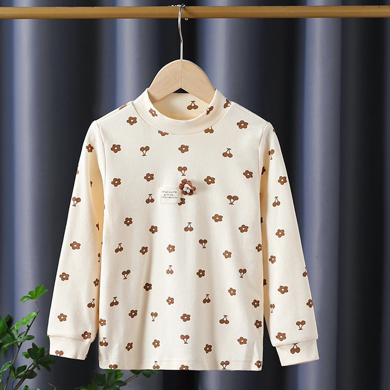 Mädchen Langarmshirt mit verspieltem Blüten- und Tierdesign Echo Archiv