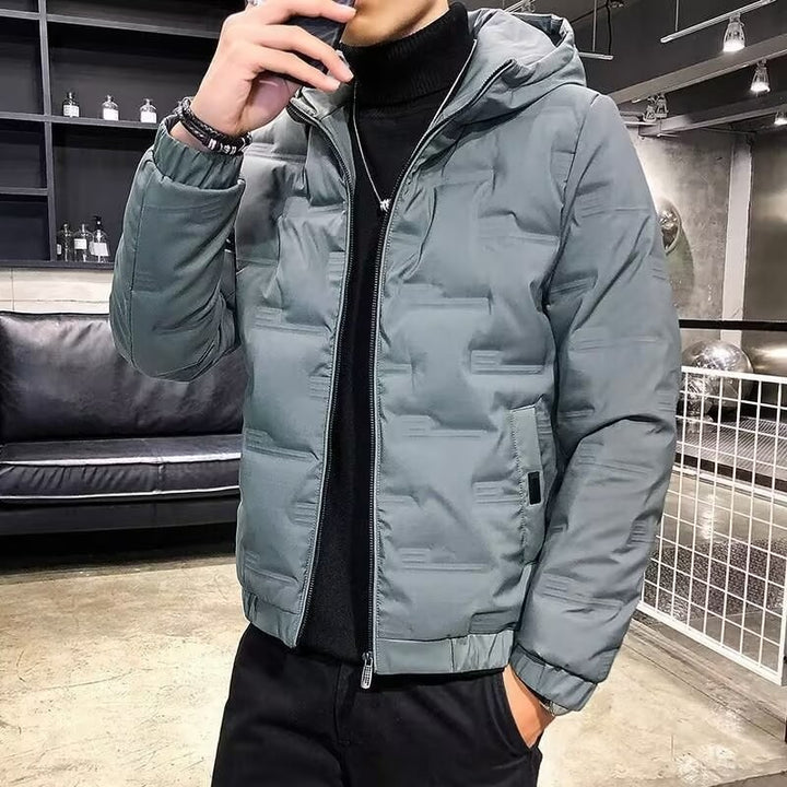 Herren Padded Puffer Jacke mit Kapuze Echo Archive