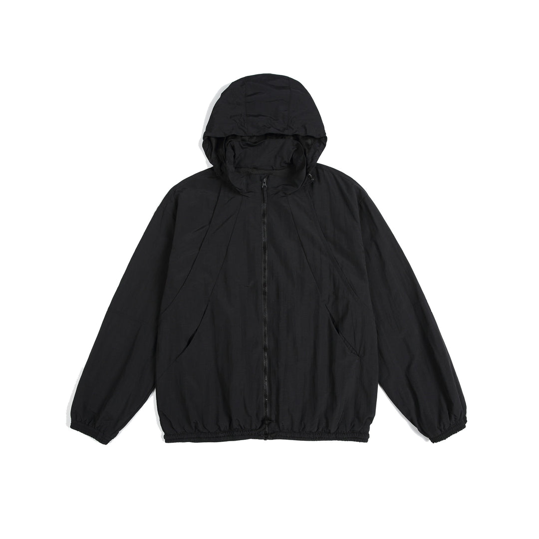 Unisex Leichte Kapuzenjacke im Oversize-Parka-Stil mit Tunnelzugbund Echoarchiv