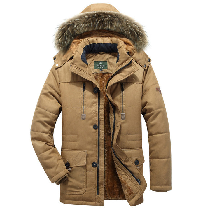 Herren Thermo-Canvasparka mit durchgehendem Teddyfutter und abnehmbarer Kunstfellkapuze Echo Archiv