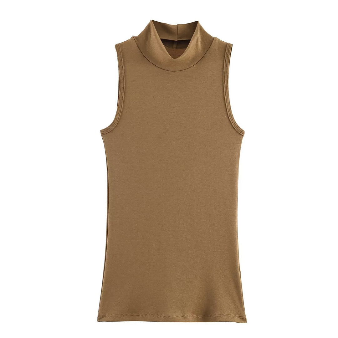 Damen Rollkragen-Tanktop aus weichem Stretch-Material Echo Archiv