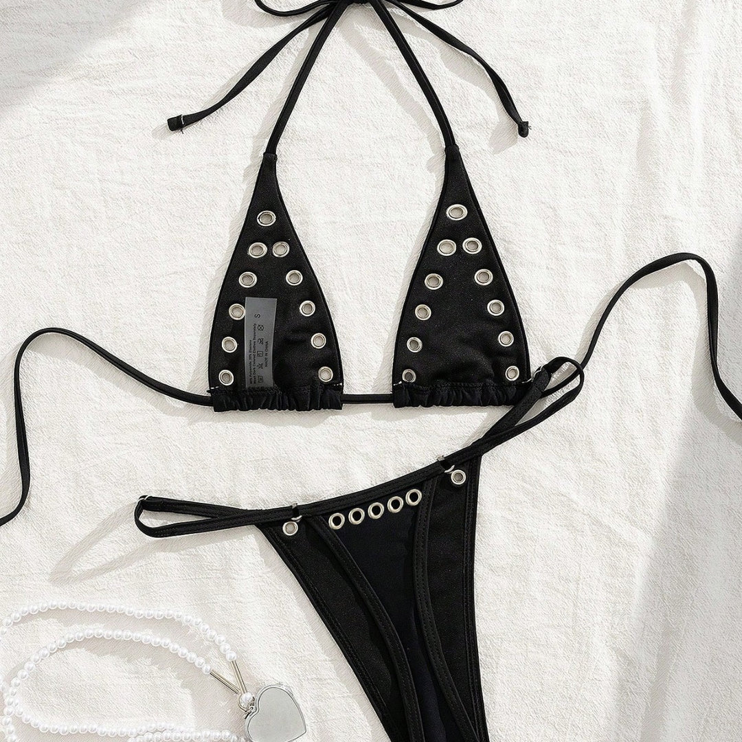 Damen Triangel-Bikini-Set mit glamourösen Zier-Details Echo Archiv