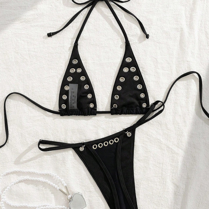 Damen Triangel-Bikini-Set mit glamourösen Zier-Details Echo Archiv