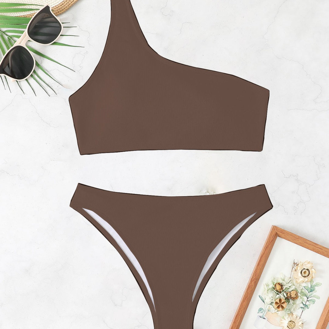 Damen Triangel-Bikini mit asymmetrischem Schnitt und raffiniertem Rippendesign Echo Archiv