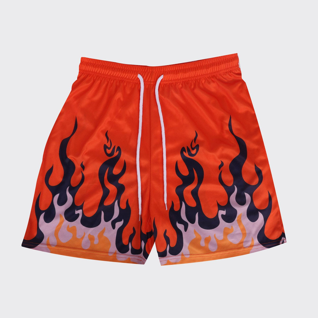 Herren Schwimmshorts mit Flammendetails Echoarchiv