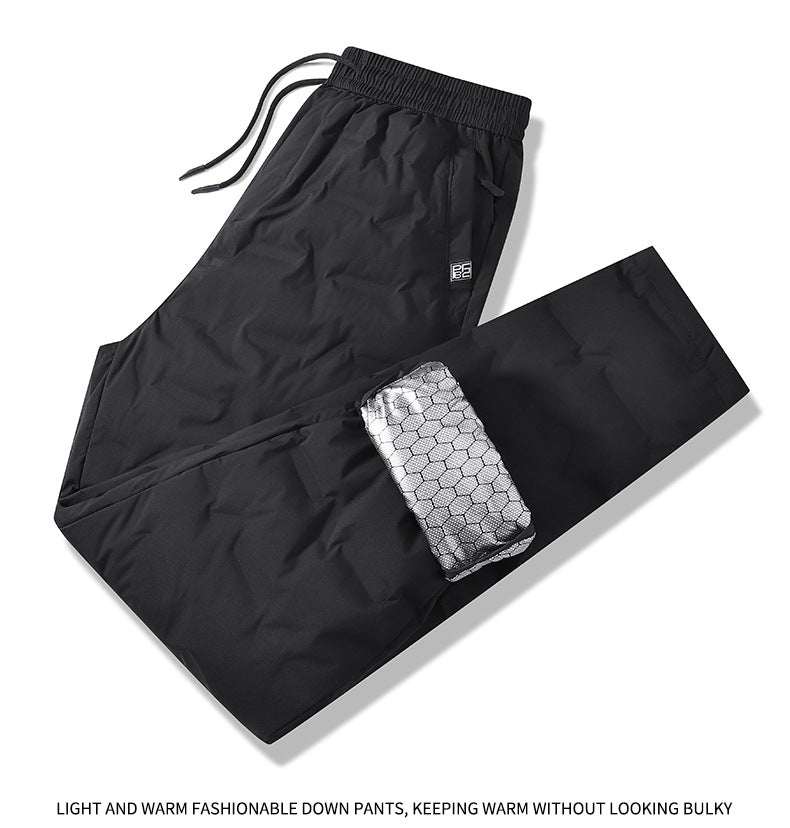 Herren Gepolsterte Thermohose mit Steppung, elastischem Bund und Reißverschlusstaschen Echo Archiv