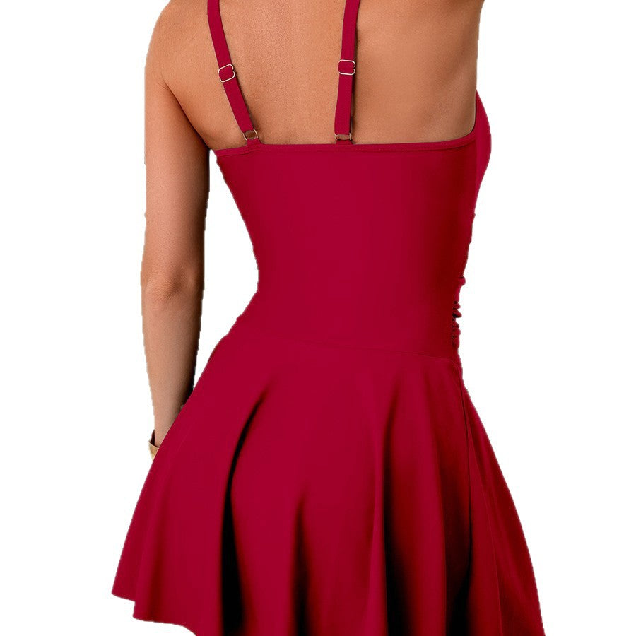 Damen Tankini mit figurbetontem Rock und sportlichem Oberteil Echo Archiv