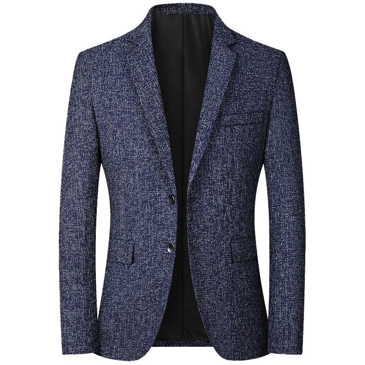 Herren Tweed-Sakko Slim Fit mit fallendem Revers – Tianoro