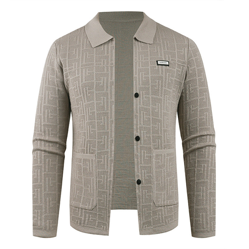 Herren modische Strickjacke mit einzigartigem Muster Echoarchiv