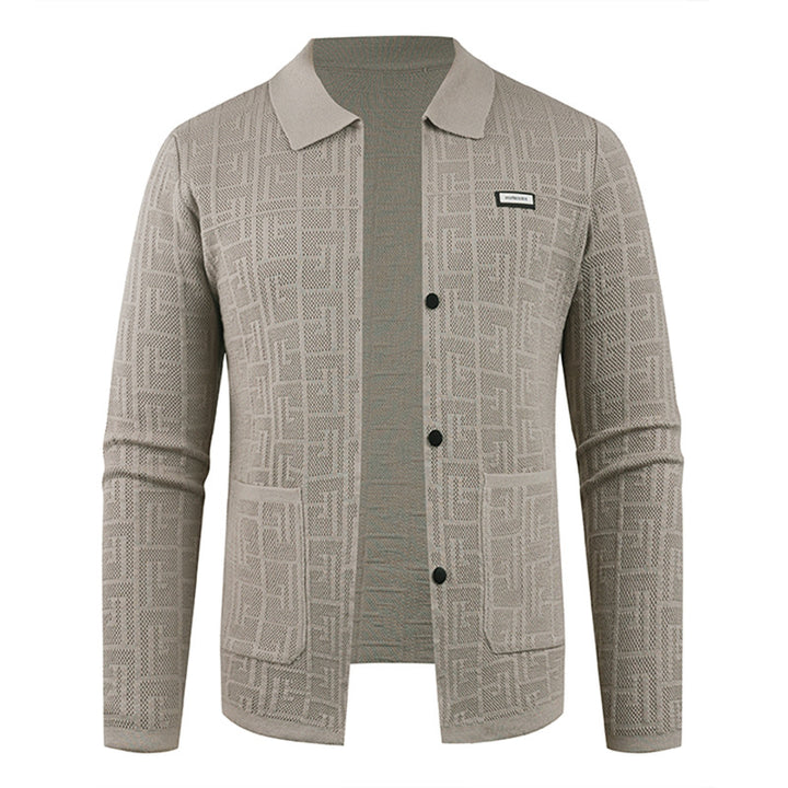 Herren modische Strickjacke mit einzigartigem Muster Echoarchiv