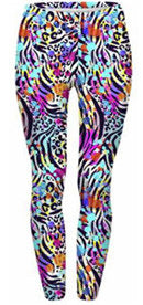 Damen Mandala-Ombre Leggings mit hohem Bund und formendem Stretch echoarchiv-