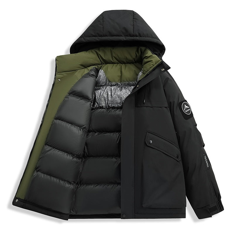 Herren Wetterfeste Funktions-Parka mit Thermofutter, Kapuze & Utility-Taschen Echoarchiv