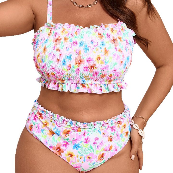 Damen Bikini-Set mit floralen Rüschendetails Echo Archiv