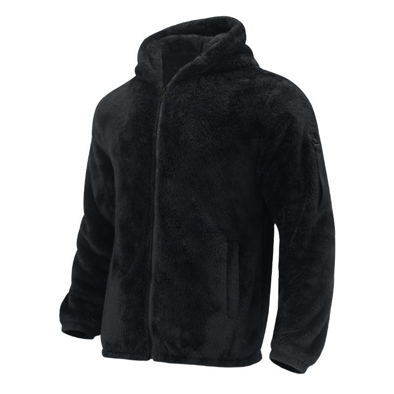 Herren Fleecejacke mit weichem Innenfutter und Kapuze Echoarchiv
