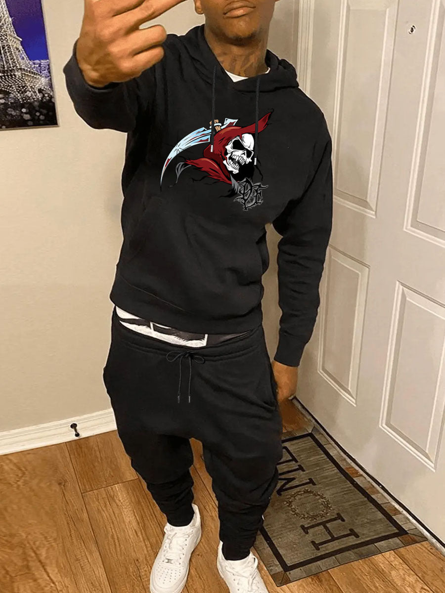 Herren Sportliches Hoodie- und Jogginghose-Set Echoarchiv