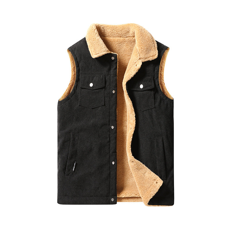 Herren Kuschelige Fleece-Weste Echo Archiv