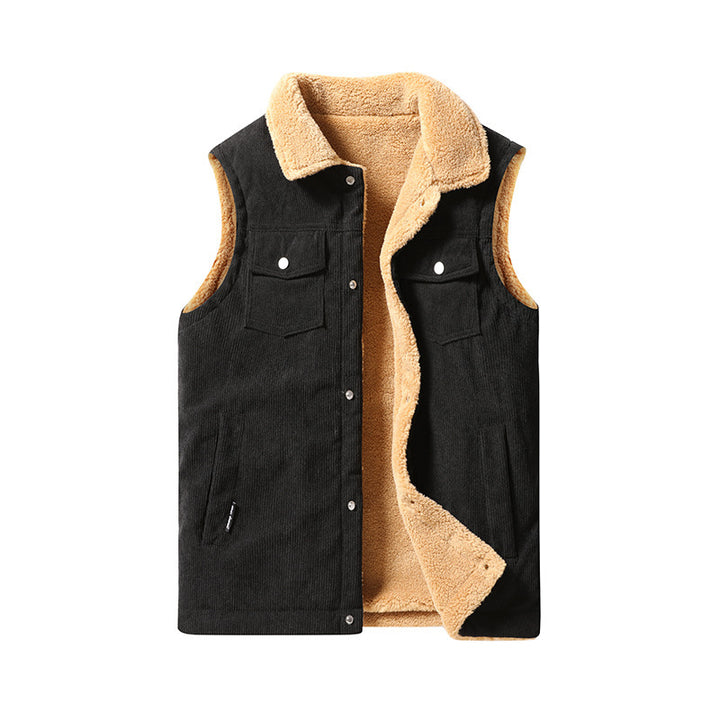 Herren Kuschelige Fleece-Weste Echo Archiv