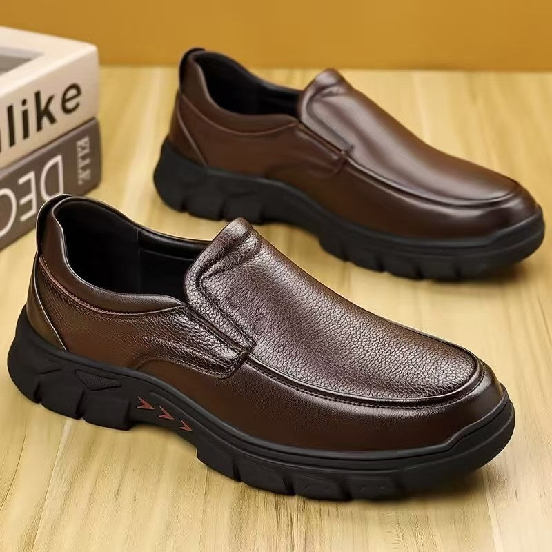 Herren Elegante Slip-On Lederschuhe Echoarchiv