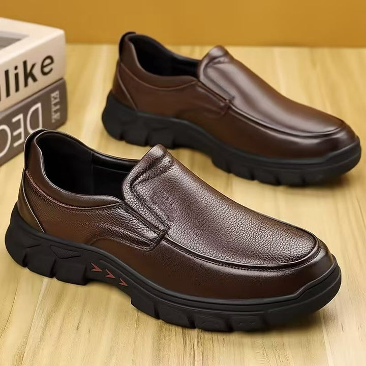 Herren Elegante Slip-On Lederschuhe Echoarchiv