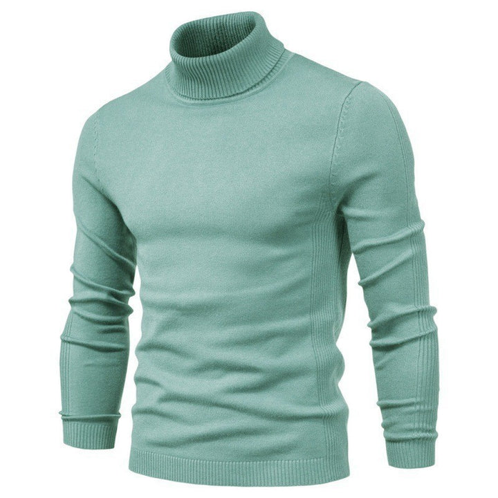 Herren modischer Rollkragenpullover aus feiner Merinowolle Echoarchiv
