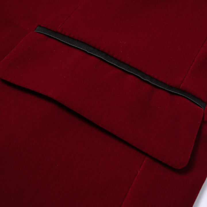 Herren eleganter Samtblazer mit satinierter Revers Echoarchiv