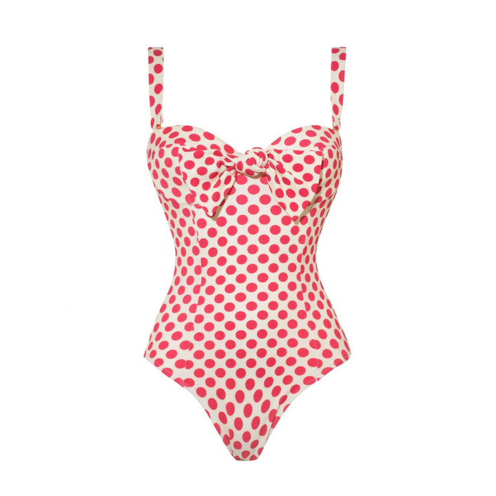 Damen Bikiniset mit Bandeau-Oberteil und Rüschenshorts Echo Archiv