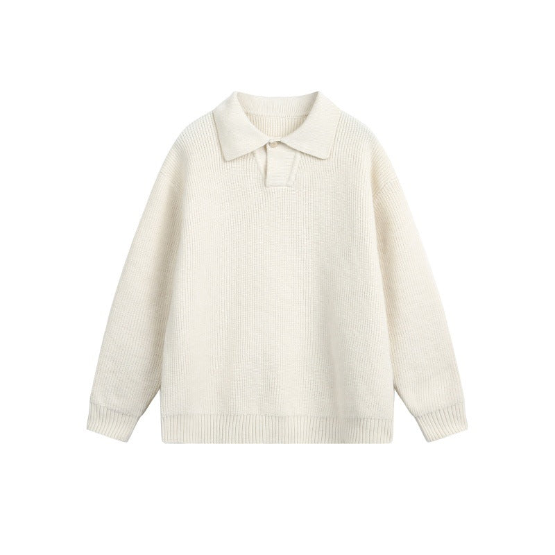 Damen Grobstrick-Polo mit Kentkragen und Oversize-Silhouette Echoarchiv