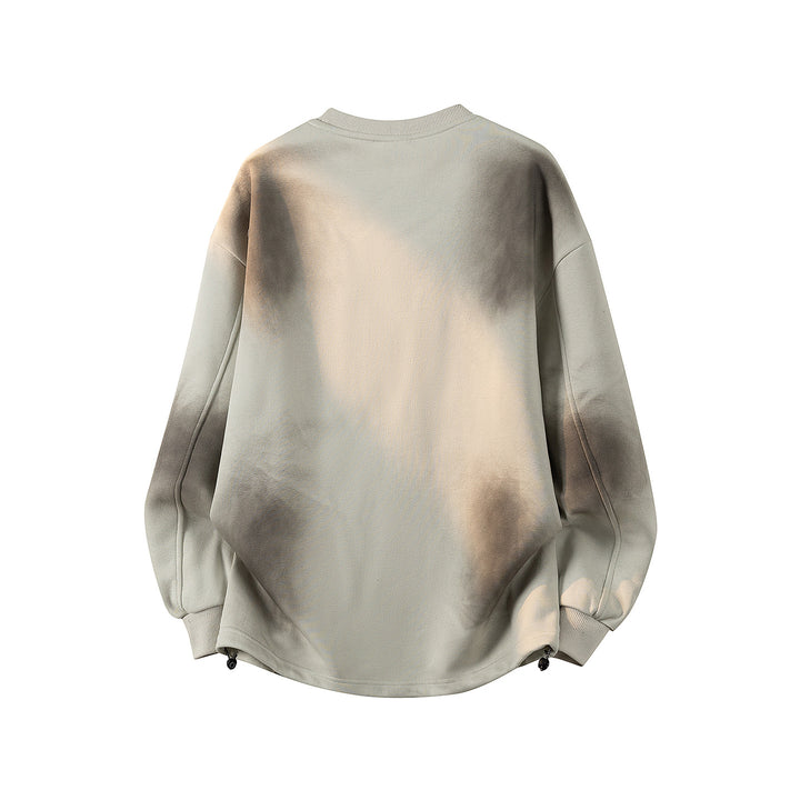 Damen Oversize-Sweatshirt mit gesticktem Schriftzug, abgerundetem Saum & überschnittener Schulter Echoarchiv