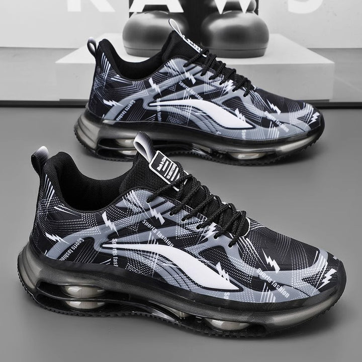 Unisex atmungsaktive Laufsneaker mit sichtbarer Luftkammersohle und reflektierendem Mesh-Obermaterial – Tavélo