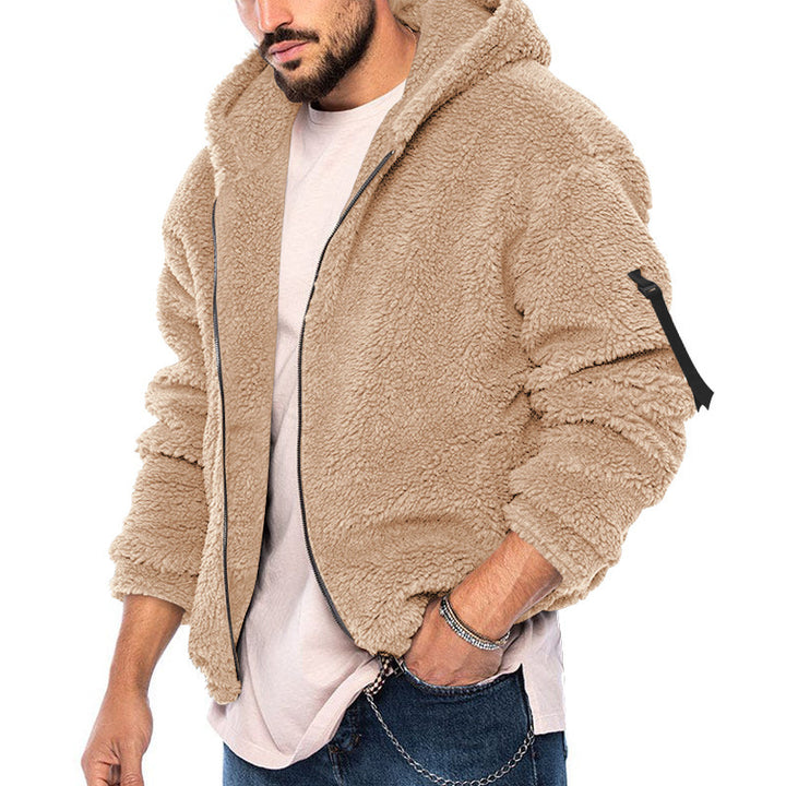 Herren Fleecejacke mit weichem Innenfutter und Kapuze Echoarchiv