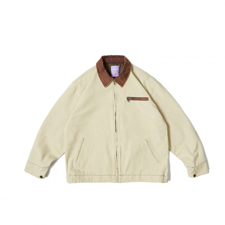 Unisex Weit geschnittene Blousonjacke im Worker‑Look mit Cordkragen und Brustreißverschluss Echo Archiv