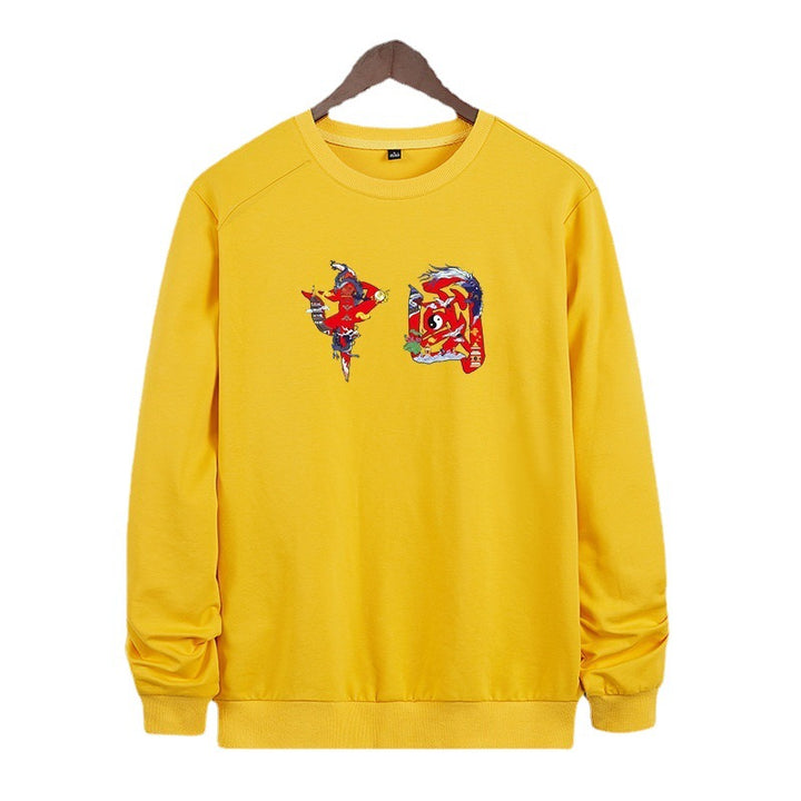 Herren Rundhals-Sweatshirt mit detailreichem Grafikprint Echo Archiv