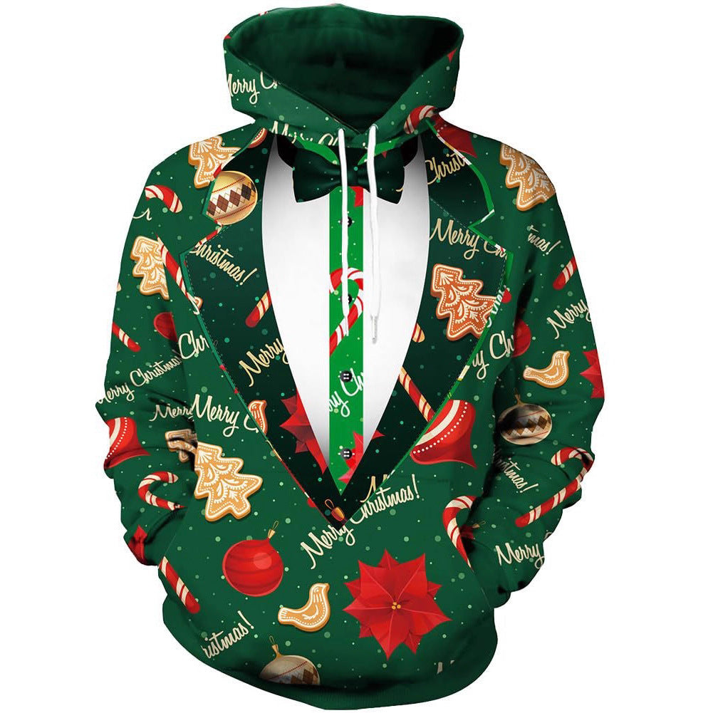 Damen Humorvoller Weihnachts-Kapuzenpullover Echoarchiv