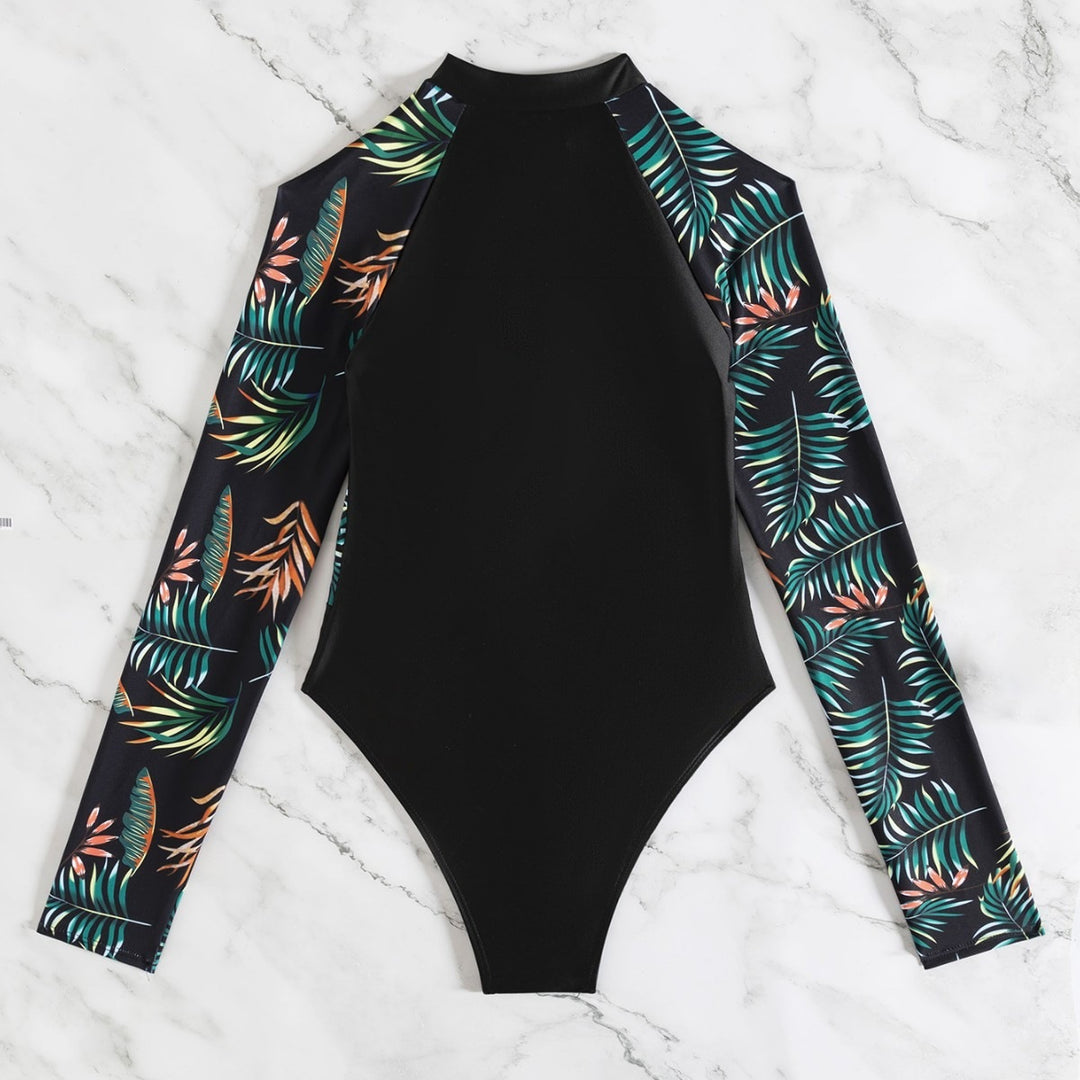 Damen Langärmliger Neopren-Schwimmanzug Echo Archiv