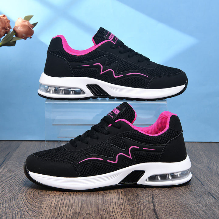 Damen nan City-Walking-Sneaker mit sichtbarer Fersenluftkammer und ergonomischer EVA-Dämpfung Echo Archiv