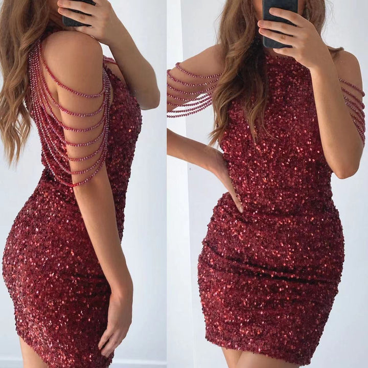 Damen Glitzerndes Abendkleid Echo Archiv