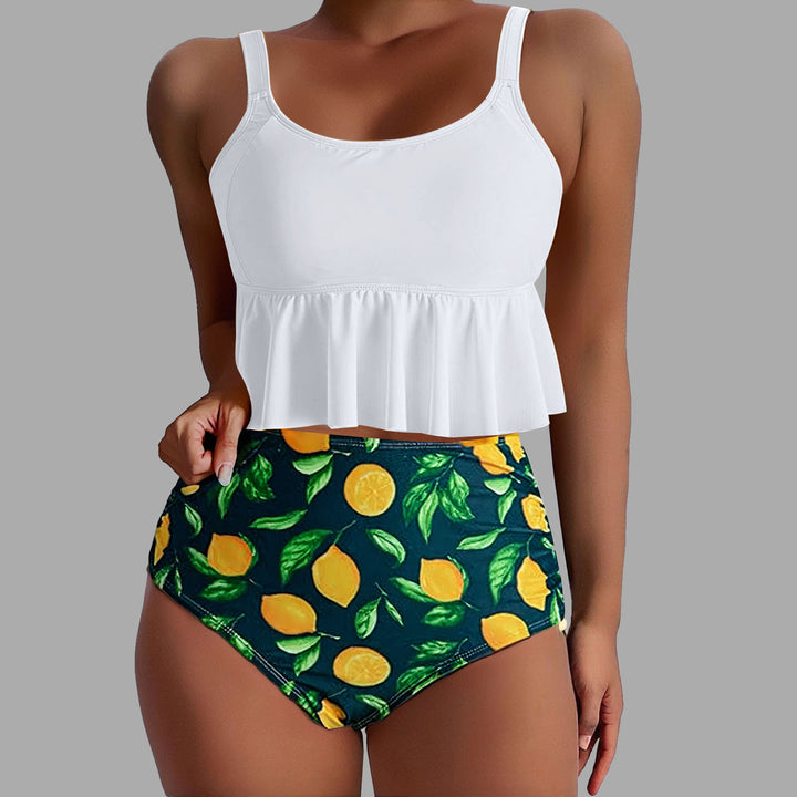 Damen Tankini-Set mit floralen Akzenten und Rüschen Echo Archiv