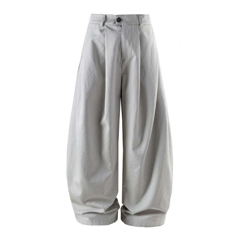 Damen Weite High-Waist Plissierte Balloon-Hose Echo Archiv