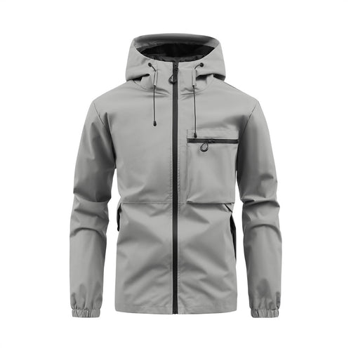 Herren wasserdichte Allwetterjacke mit verstellbarem Bund Echoarchiv