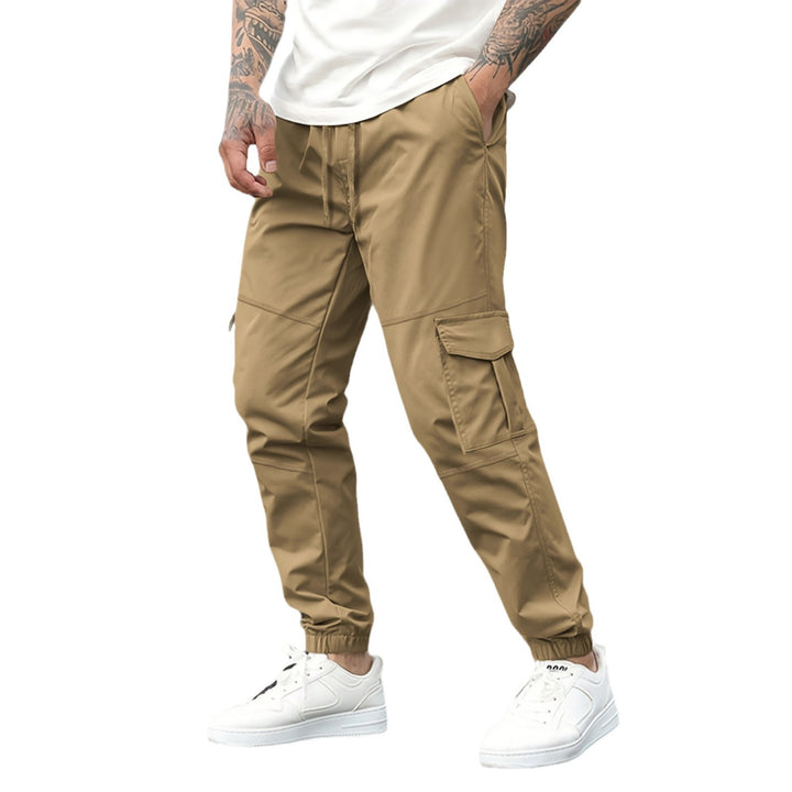 Herren Cargo-Hose mit seitlichen Taschen und elastischem Bund Echoarchiv