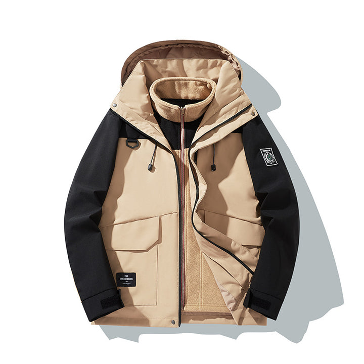 Herren Wetterfeste Outdoorjacke mit Kapuze Echo Archiv