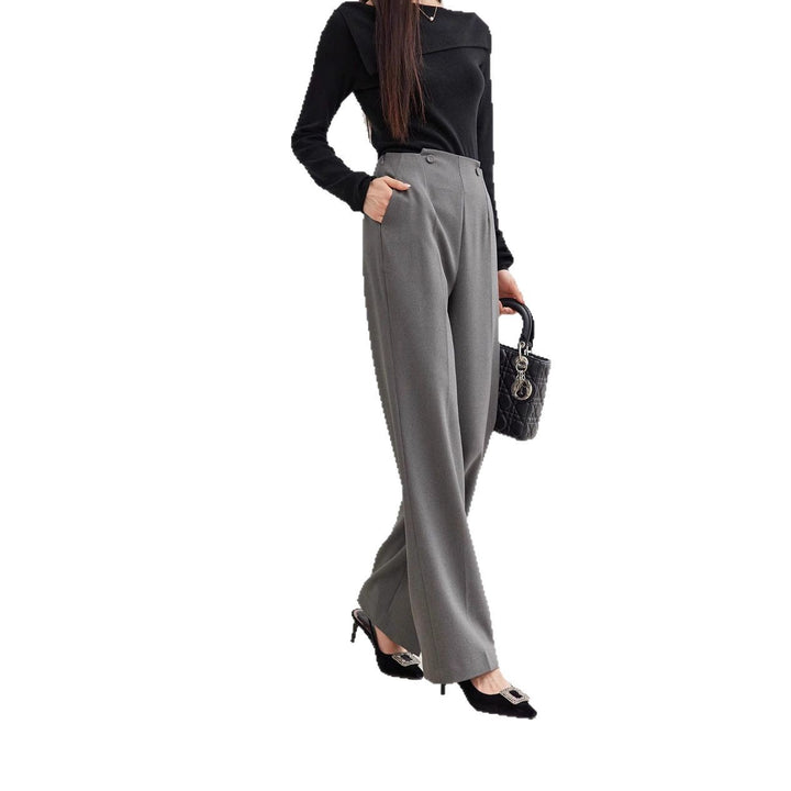 Damen Elegante und hoch taillierte Anzughose Echoarchiv