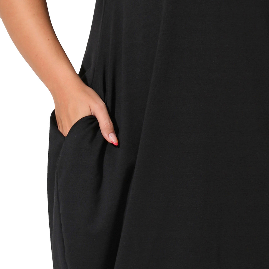 Damen lässiges Maxikleid mit seitlichen Taschen und bequemem Schnitt Echo Archiv