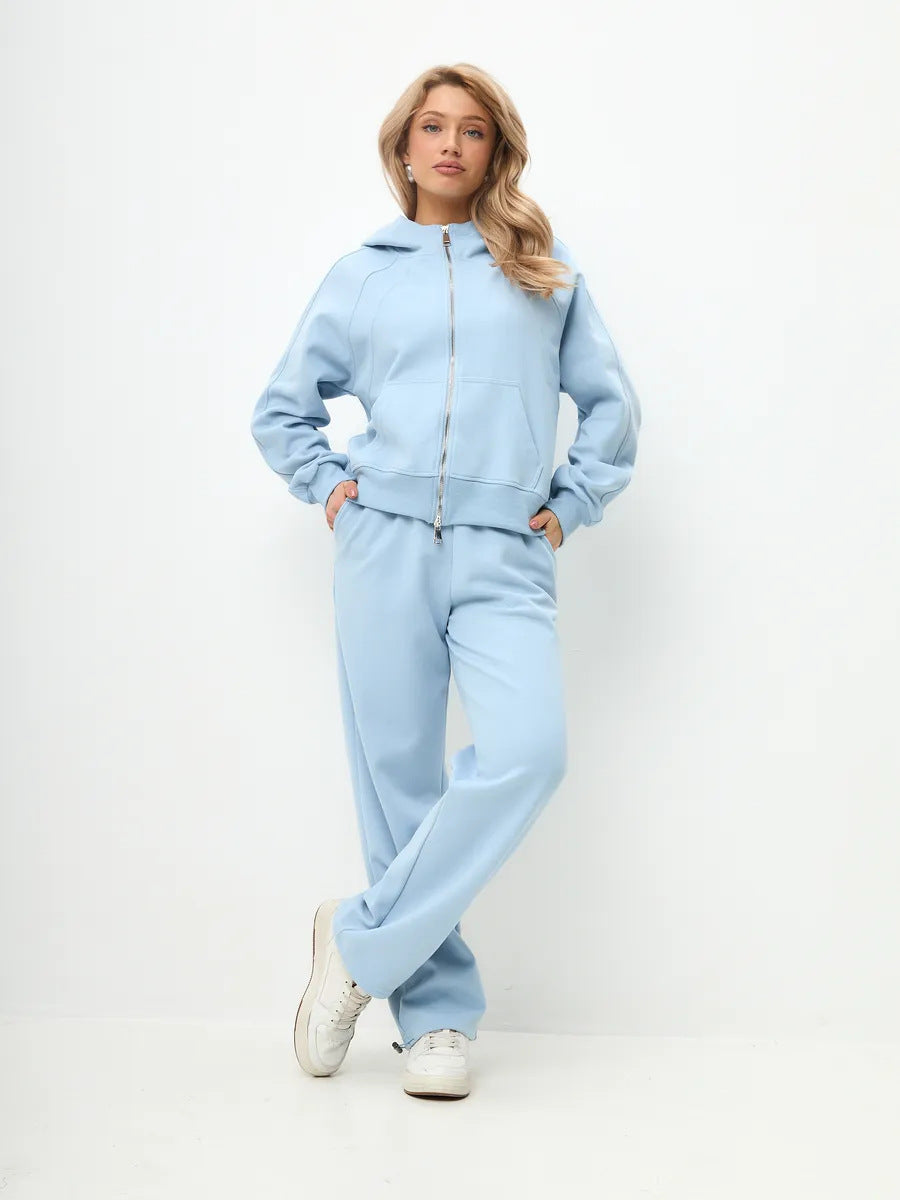 Damen Sportliches Fleece-Jogging-Set Echo Archiv