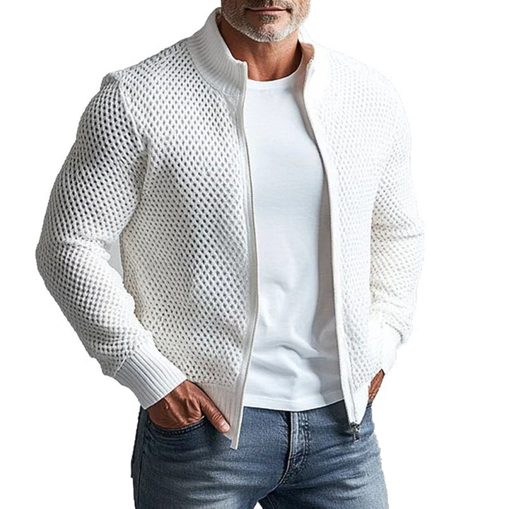 Herren Strickjacke mit strukturierter Textur Echoarchiv