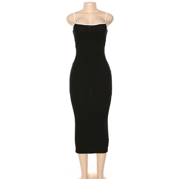 Damen Figurbetontes Maxikleid mit Spaghettiträgern und feinem Stretch Echo Archiv